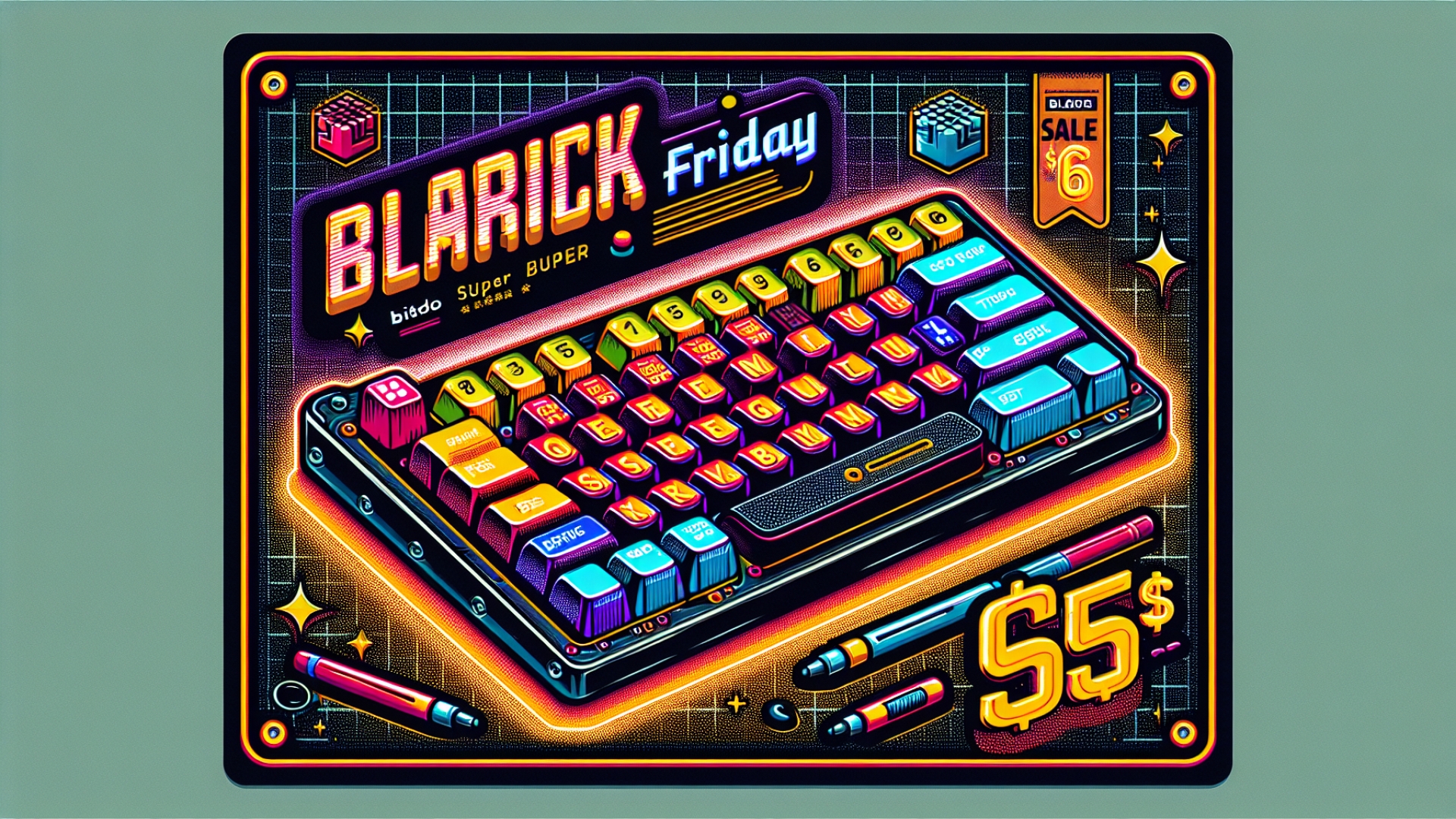 Score the 8BitDo Retro Mechanical Keyboard with Super Buttons for just $65 on Black Friday