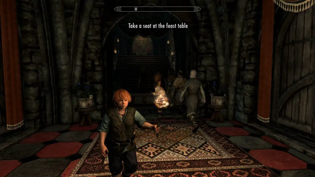 Rufus pulls a face at a party.