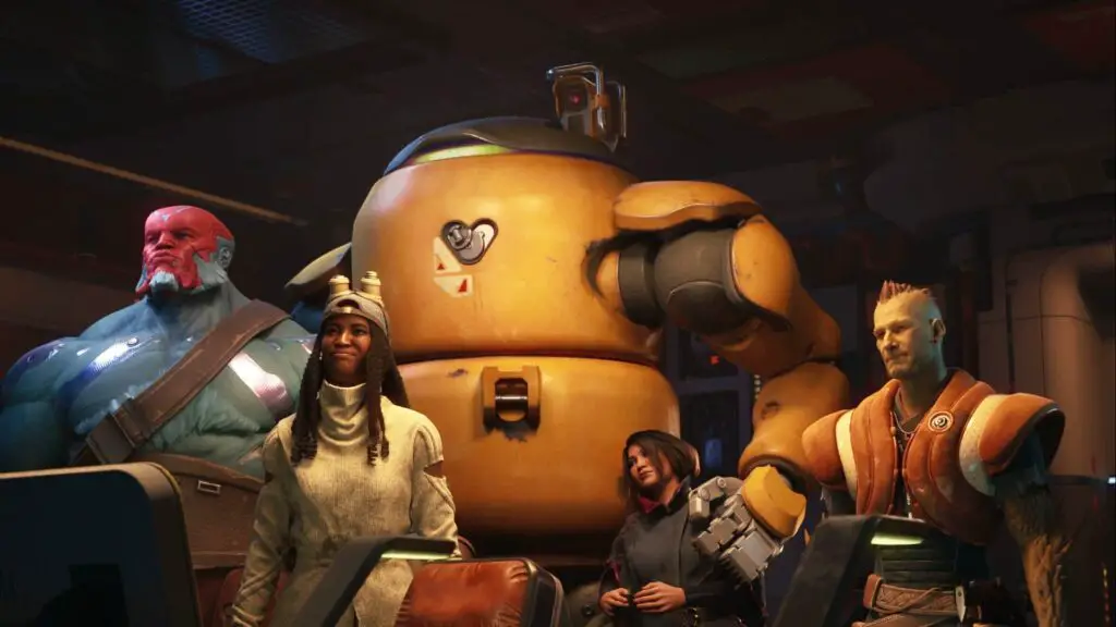 Concord game characters posing together as a team