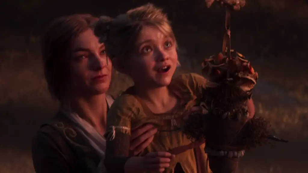 A dramatic cinematic reveal for a new Divinity game, showcasing high-fidelity graphics and intense character expressions.