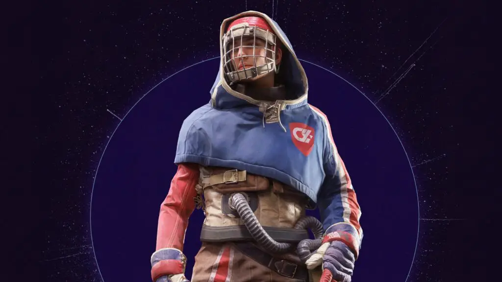 Arc Raiders Cold Snap Goalie Raider character wearing hockey-inspired outfit