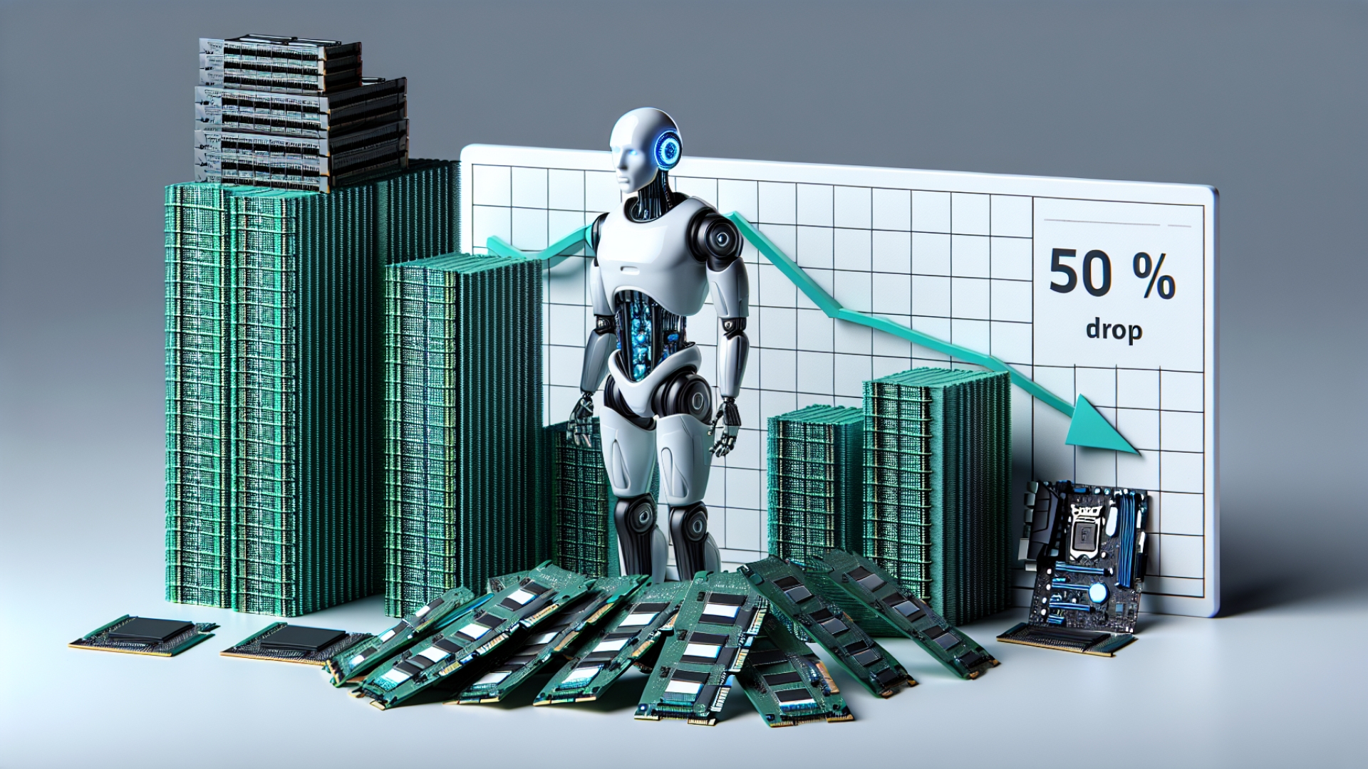 AI-Driven Memory Price Hikes Trigger 50% Drop in Motherboard Sales