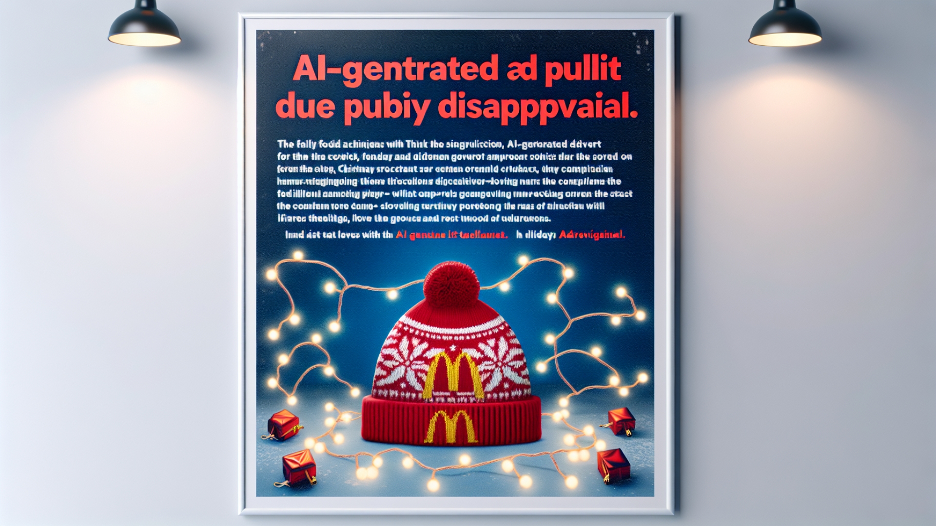 McDonald’s Pulls ‘Miserable’ AI-Generated Christmas Ad Amid Widespread Backlash