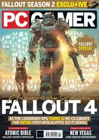 PC Gamer magazine cover featuring Fallout