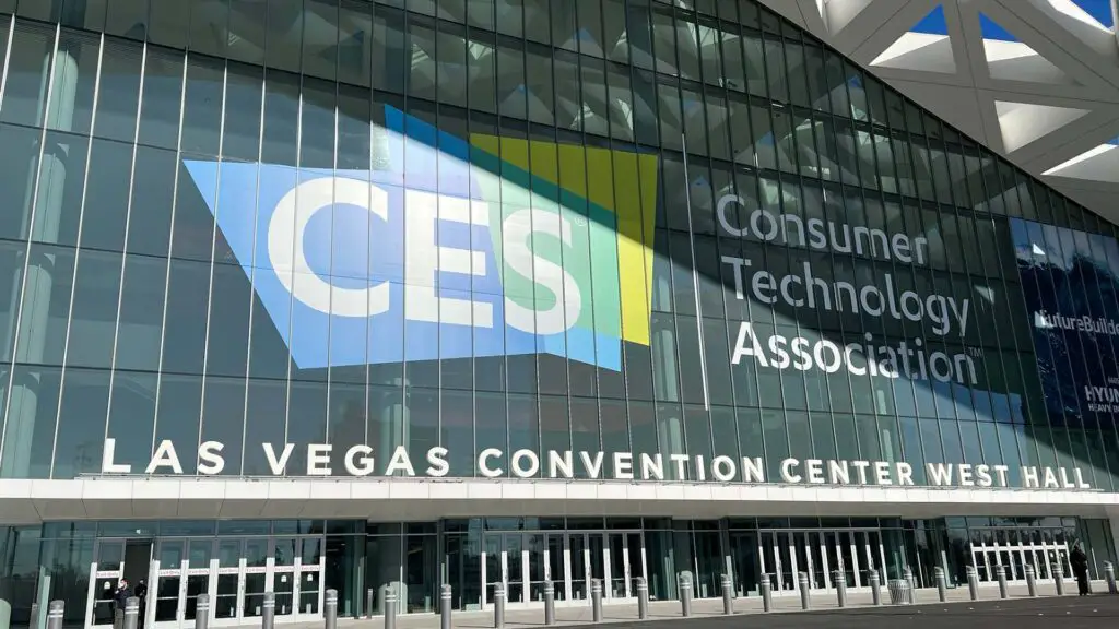 A picture of the convention center where CES is held.