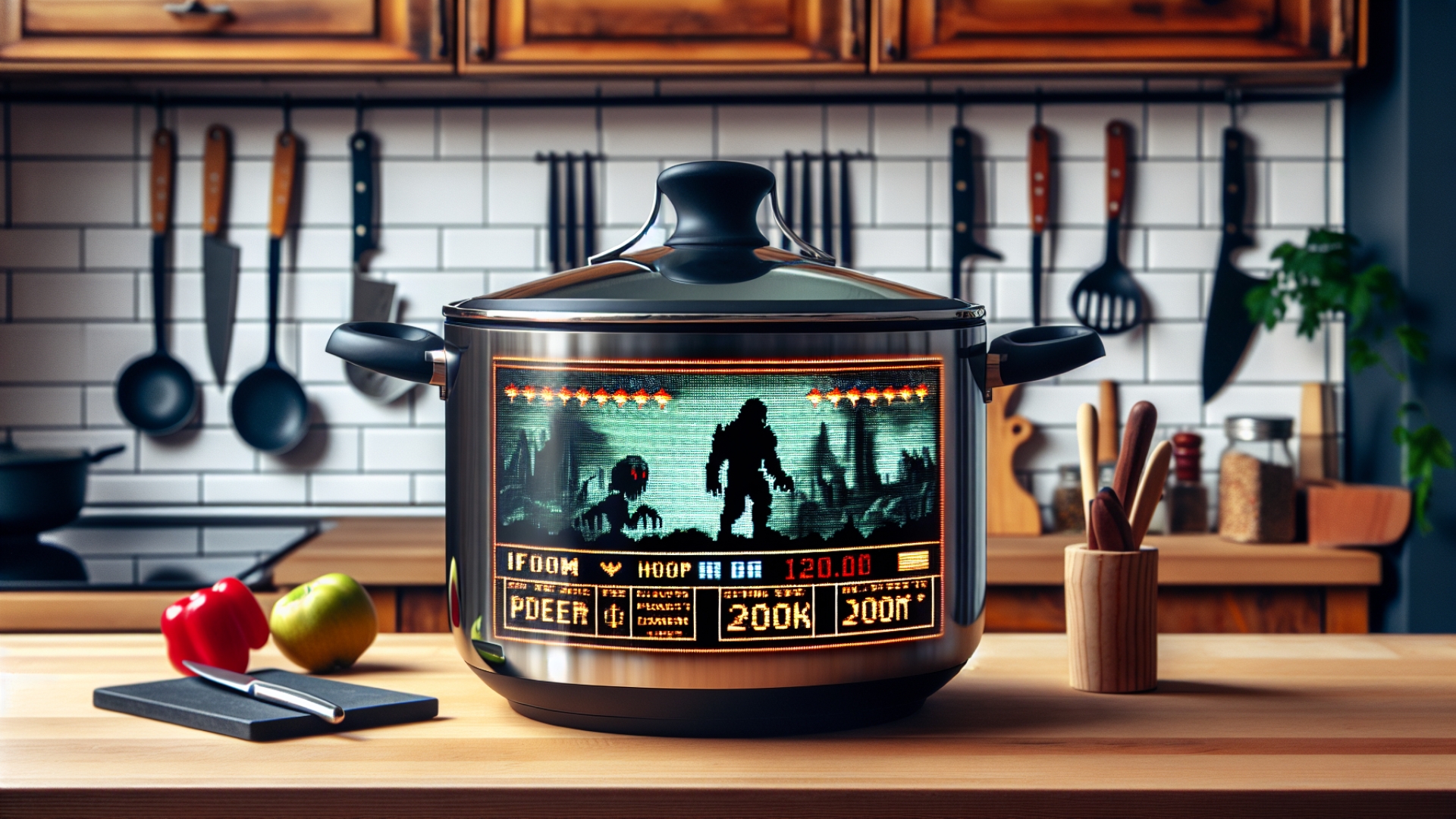 Hacker Brings Doom to the Kitchen, Running on a Smart Cooking Pot