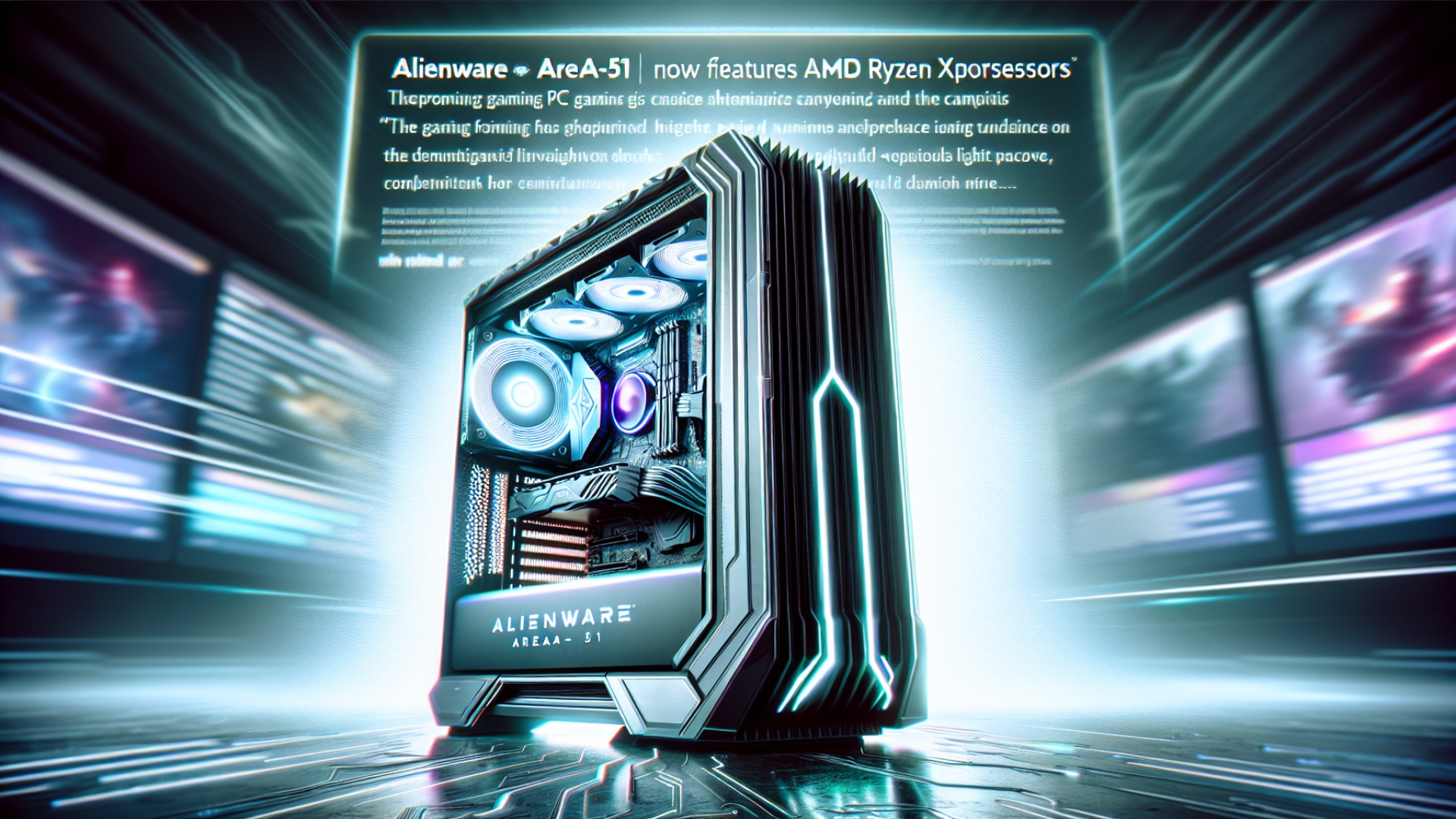 Alienware Area-51 Gaming PC Now Features AMD Ryzen X3D Processors