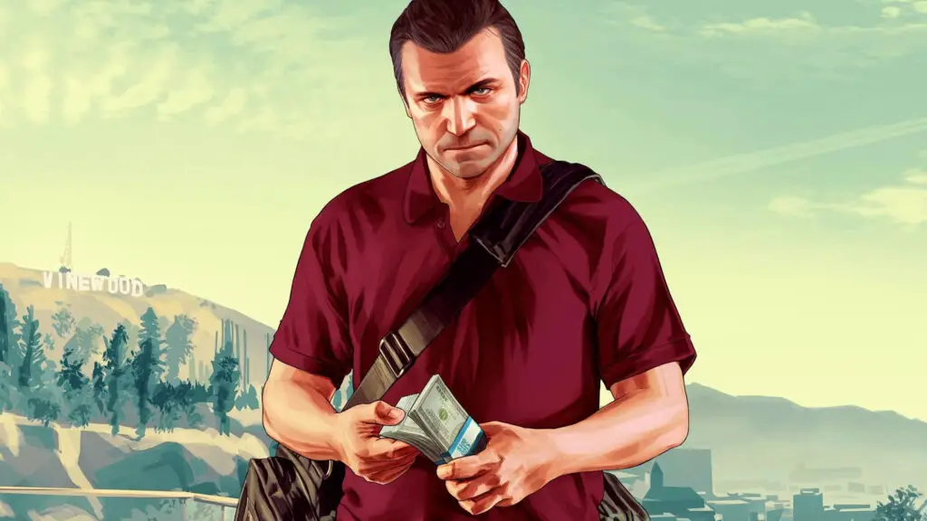 Grand Theft Auto 5 - Michael representing high-income gaming demographics.