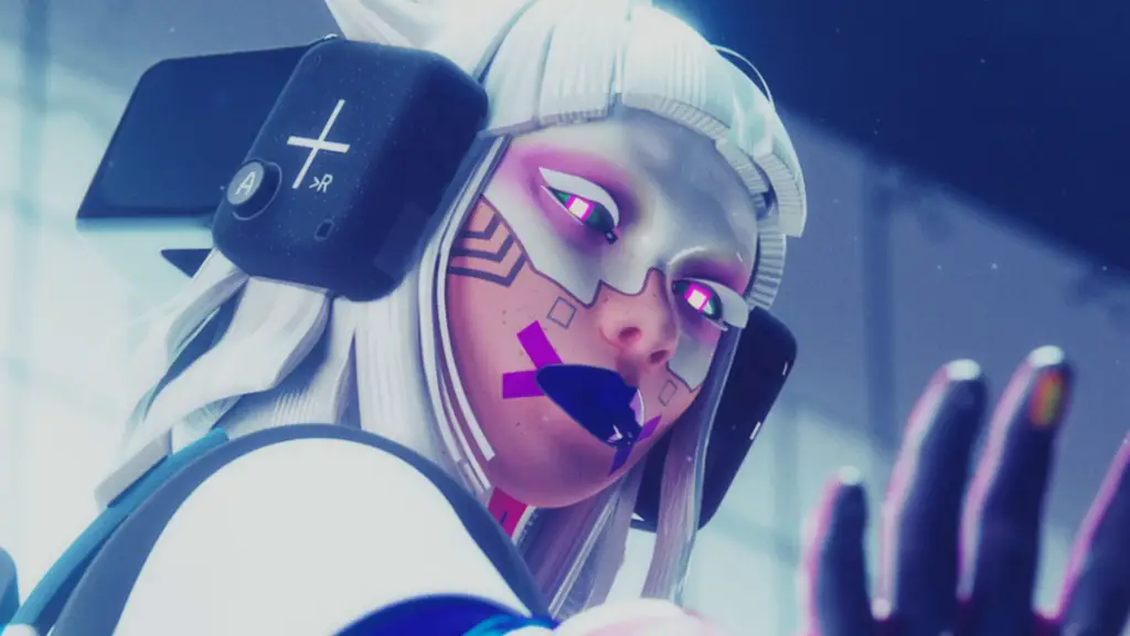 High-action concept art from Bungie's Marathon reboot showcasing Runners in a futuristic environment.