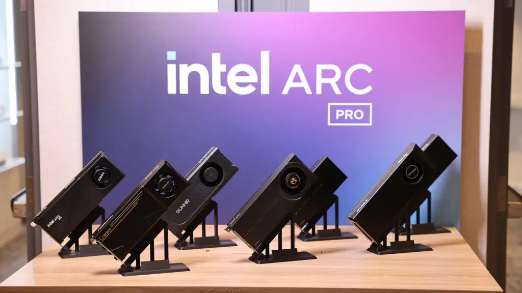 Intel Arc Pro B70 Professional AI GPUs