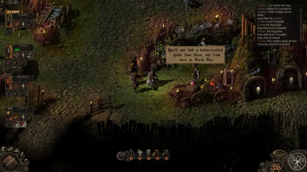 Exploring a settlement in Banquet for Fools