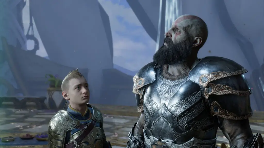 God of War Ragnarok action scene