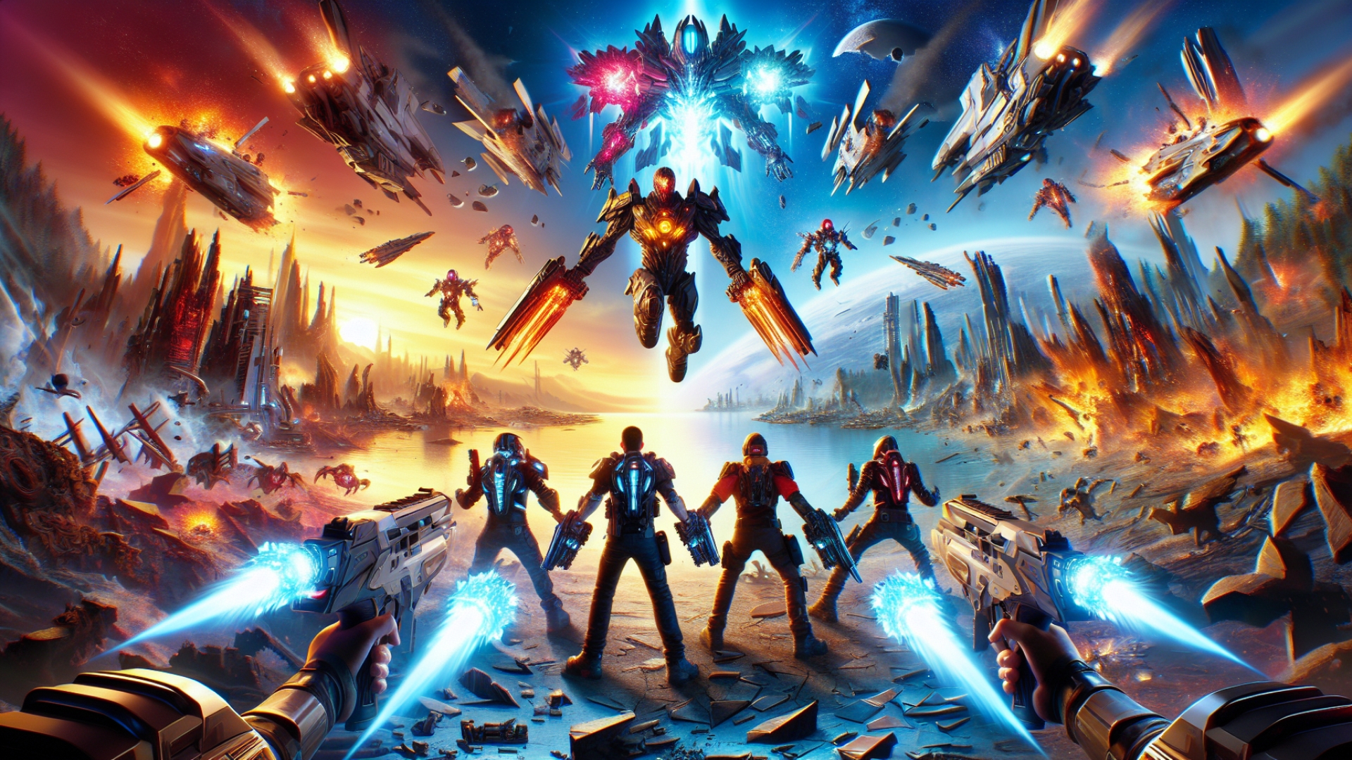 Serious Sam: Shatterverse Revealed as a 5-Player Co-op Roguelite Shooter