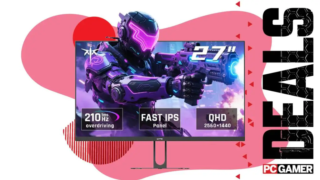 The KTC H27T22C-3 gaming monitor displayed on a modern tech setup.