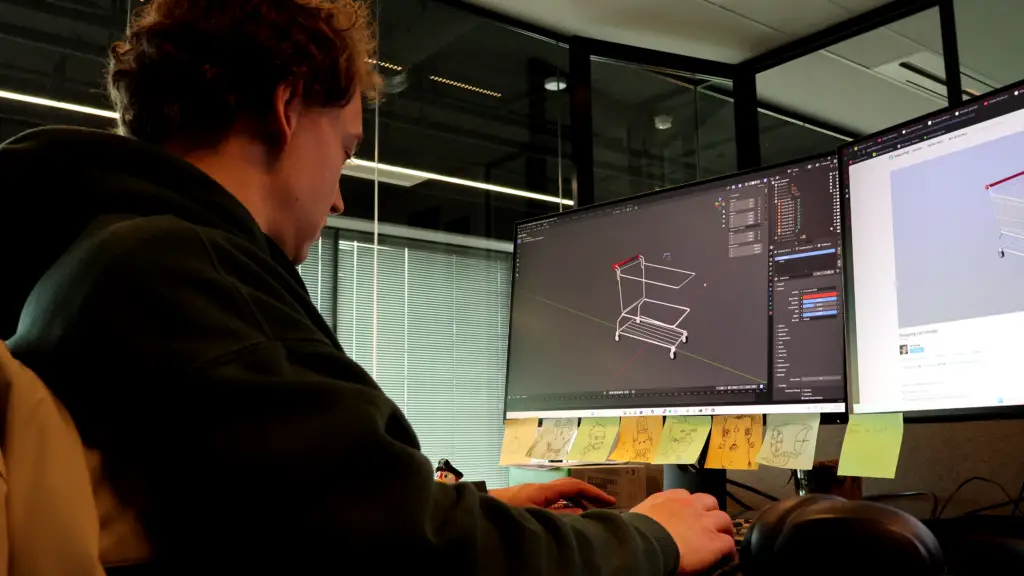 Development team testing new vehicle mechanics and shopping cart physics.