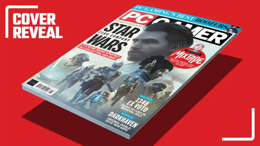 PC Gamer magazine issue 421 featuring Star Wars Zero Company cover