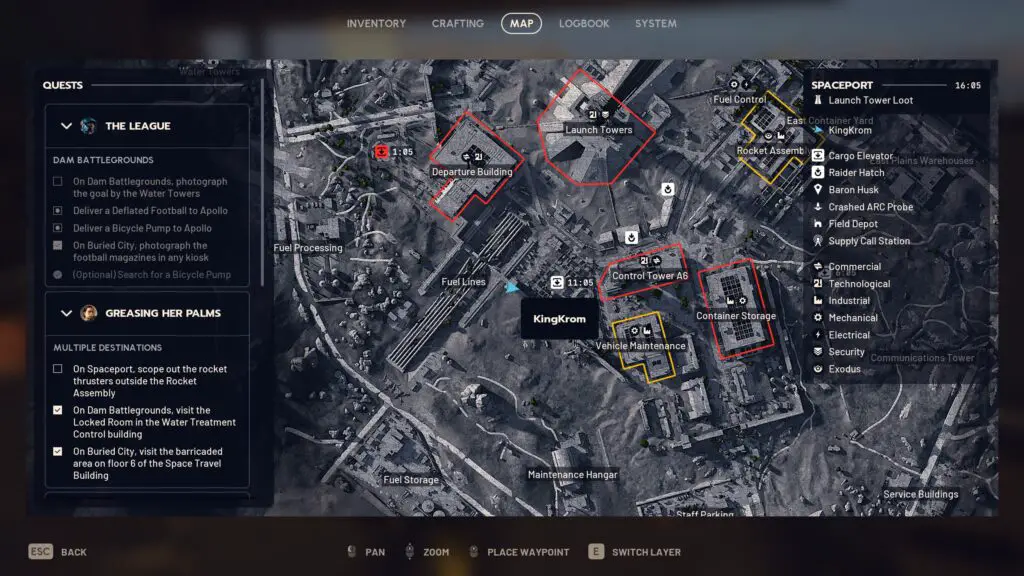 Arc Raiders Waking the Grid - Guard Tower location on map
