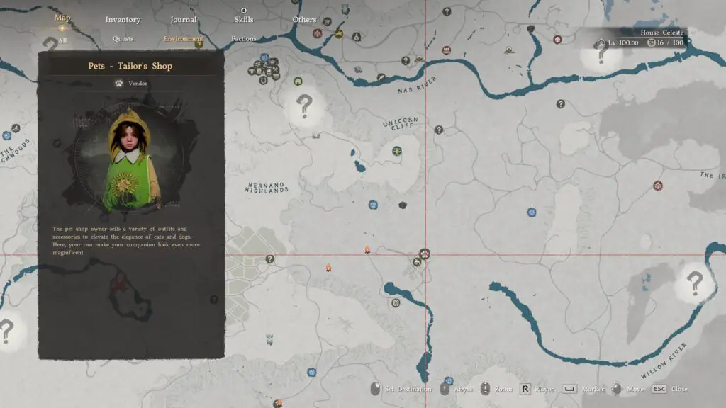 Equipping armor in the Crimson Desert pet menu