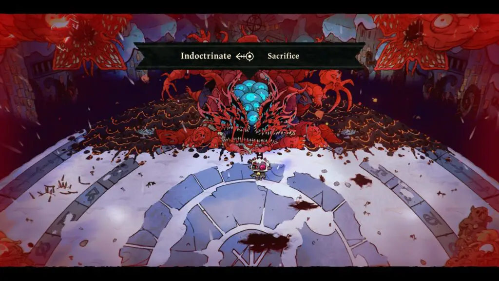 Scientific lab of Marchosias in Cult of the Lamb