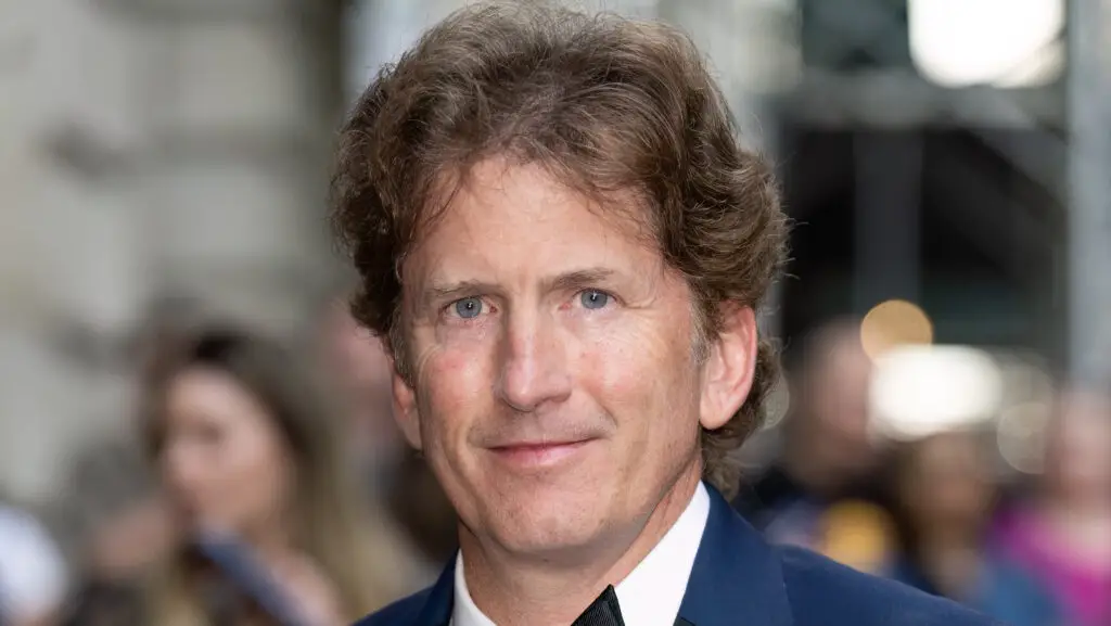 Video game designer Todd Howard attending a major industry event in New York City.
