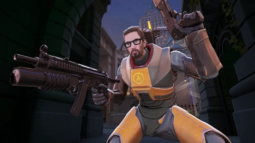 Gordon Freeman skin replacement mod for Venator in Deadlock MOBA