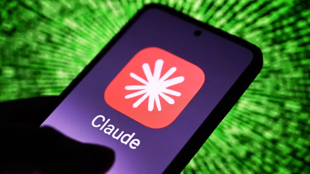 Claude AI app displayed on a smartphone screen.