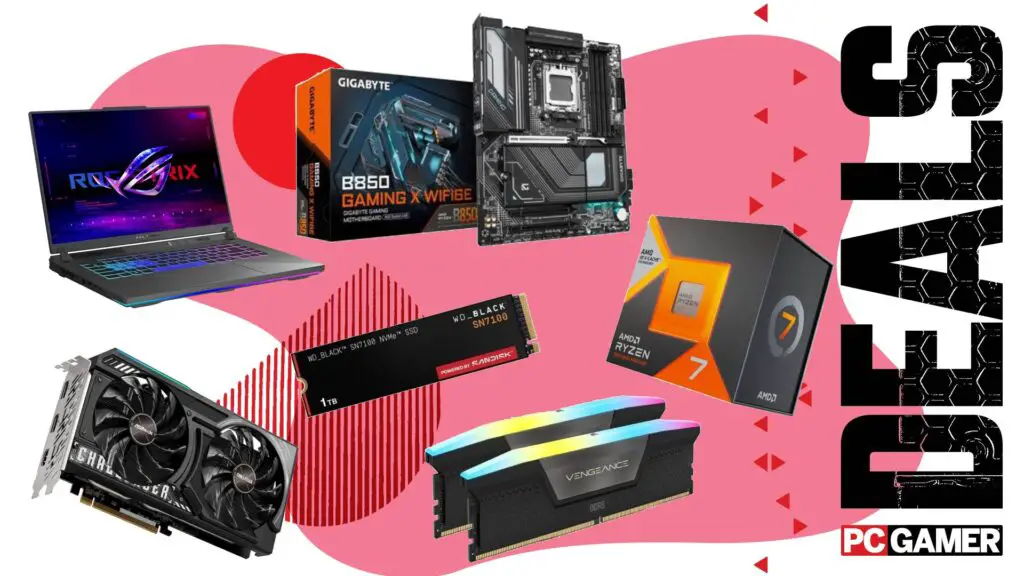 A collection of gaming systems and components for PC gaming deals