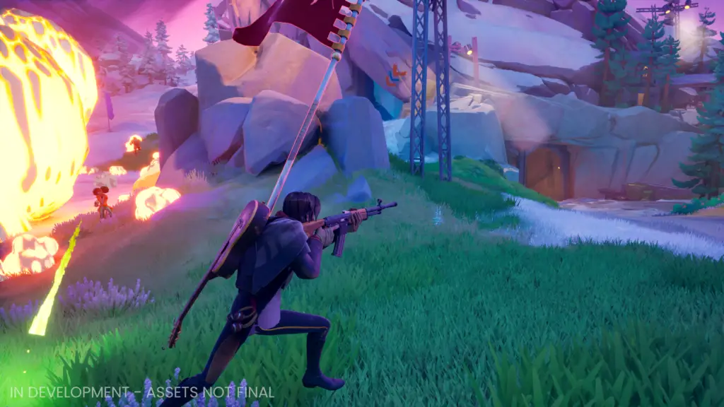 In-game screenshot of Last Flag featuring a hero character in a '70s aesthetic.