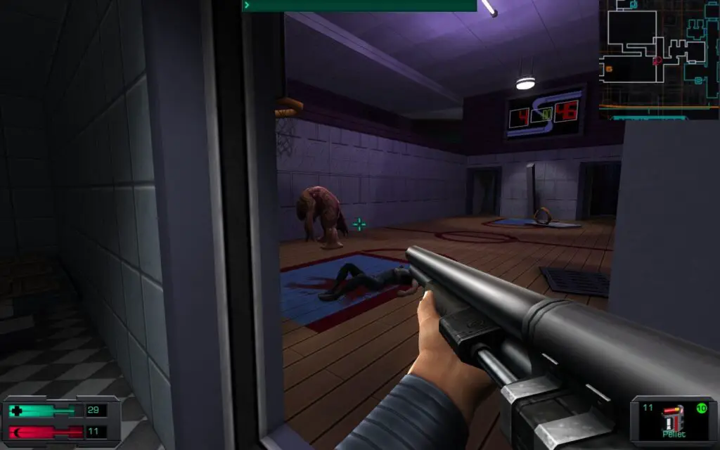 Atmospheric gameplay from System Shock 2 Remaster