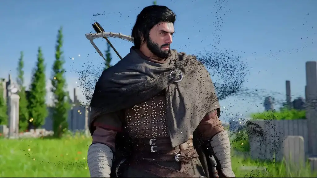 Kliff, the Crimson Desert protagonist standing in a field.