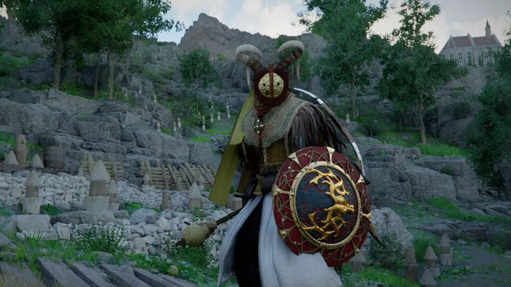 Character wearing the Beekeeping Suit in Crimson Desert