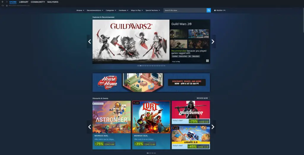 Steam storefront redesign
