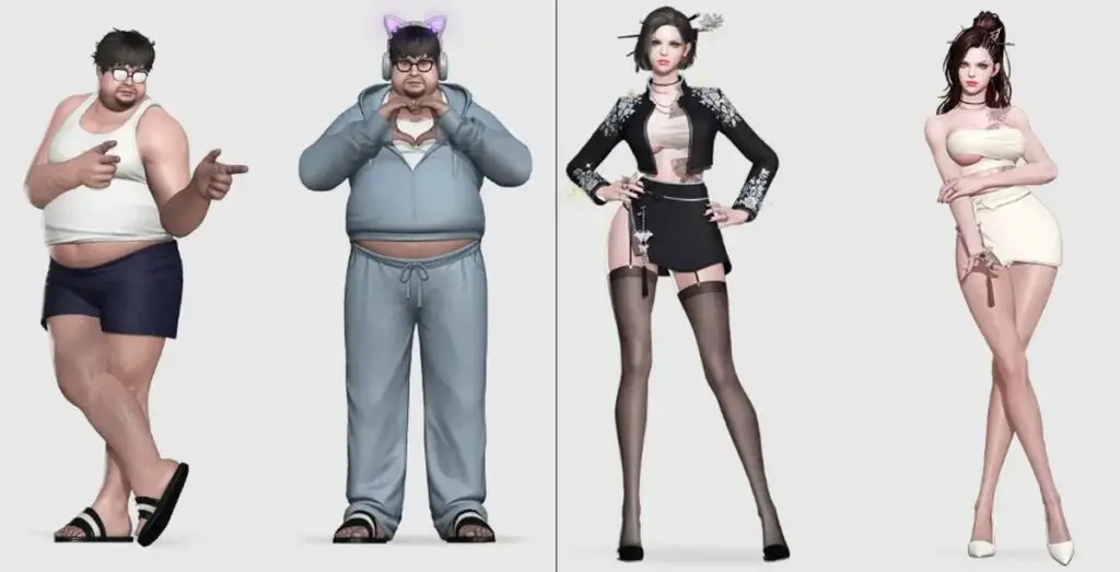 Comparison between male and female warrior skins in Lost Ark