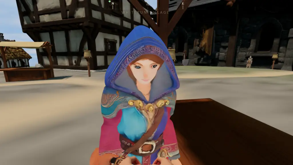 An AI-generated character in a fantasy RPG world made with Tesana.