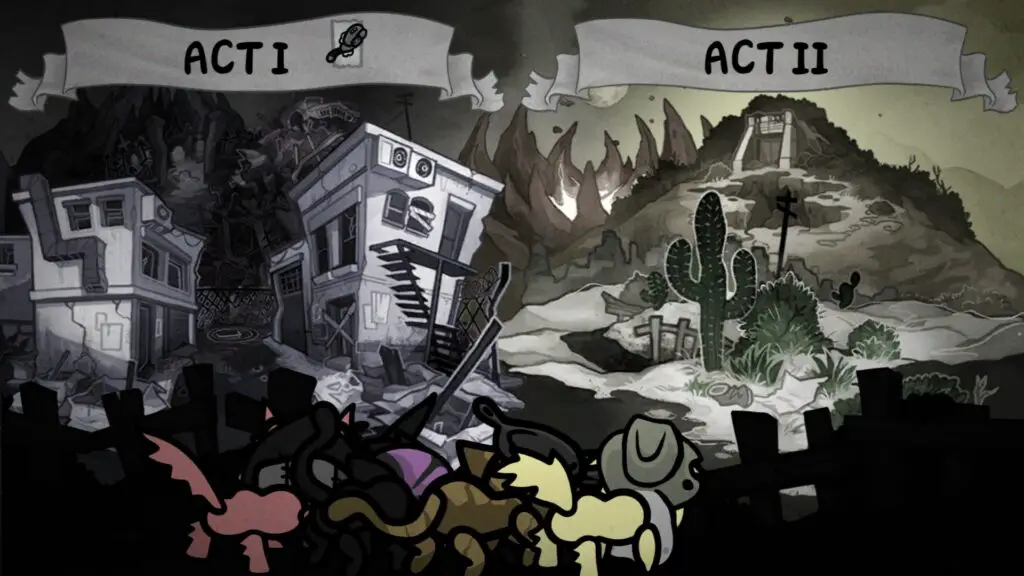 Choosing between two acts in Mewgenics.