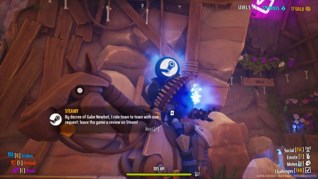 Steamy the robot in Far Far West.