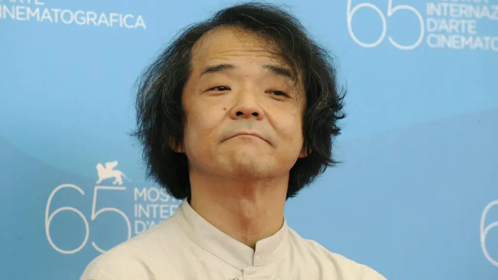 Japan's director Mamoru Oshii poses during the photocall of the movie "The Sky crawlers"