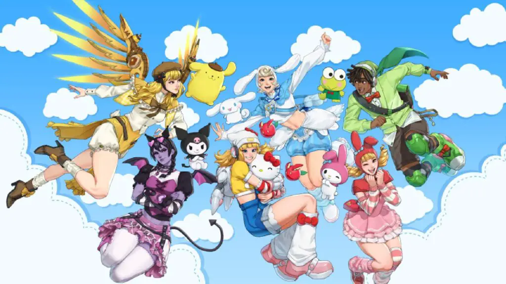 Overwatch Sanrio skin splash art