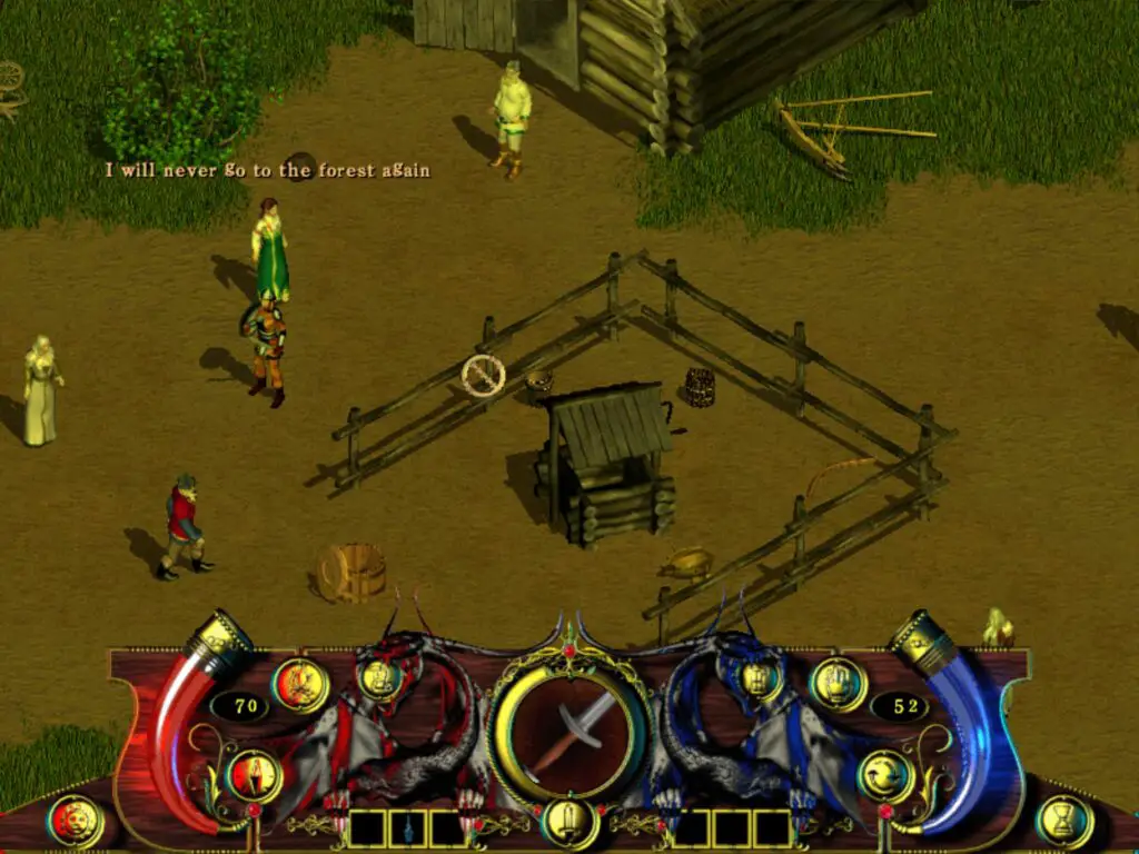 Wandering around a village.