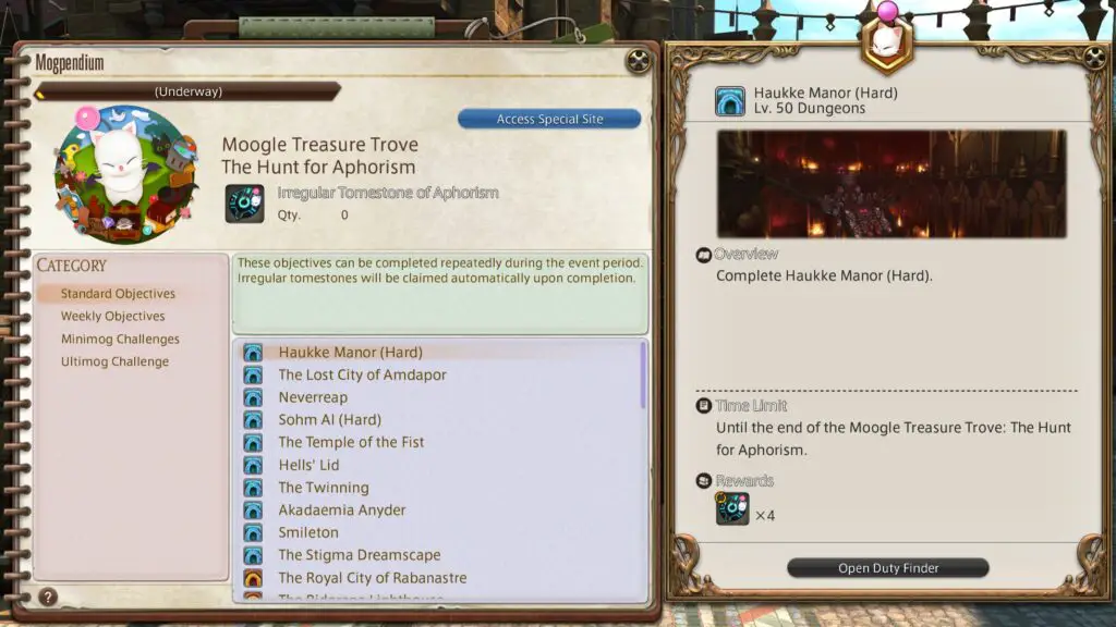 The Mogpendium from The Hunt for Aphorism