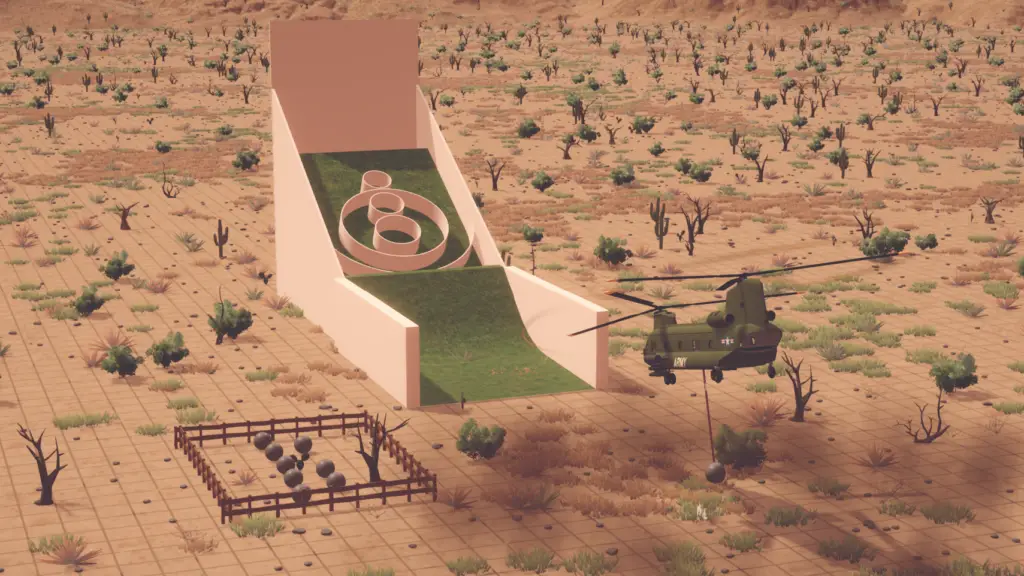 Winch mechanics in action featuring a heavy boulder