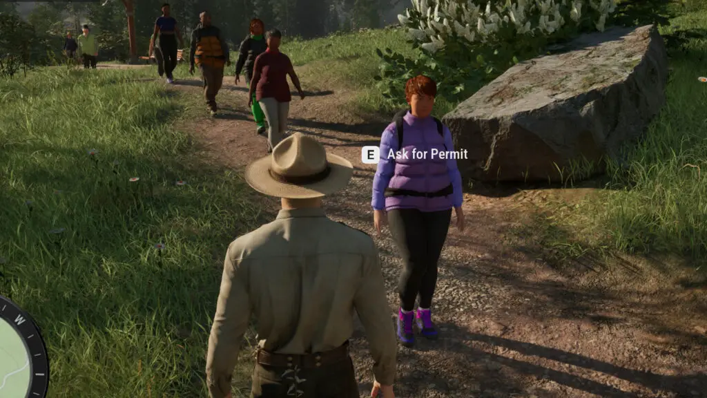 Driving the ranger truck through Faremont National Park