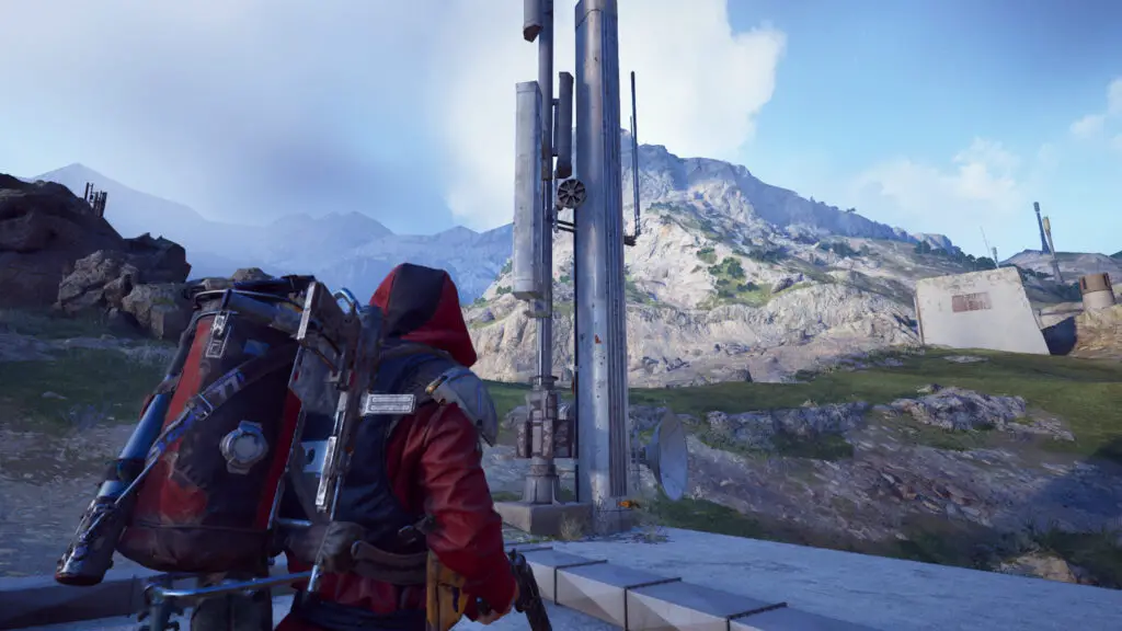 A player at the Warehouse Complex siren location in Blue Gate.