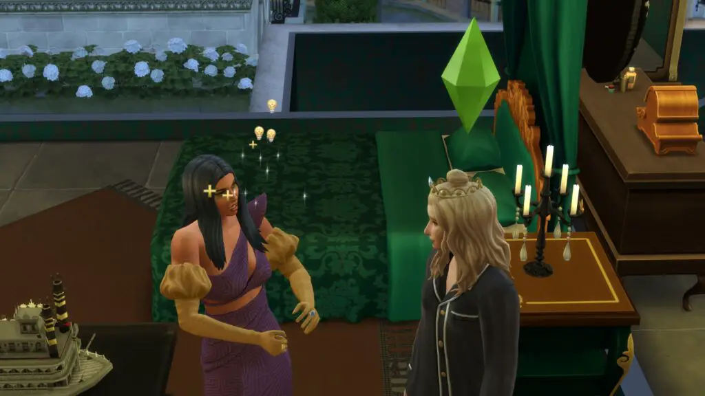 Sims reacting to a public scandal