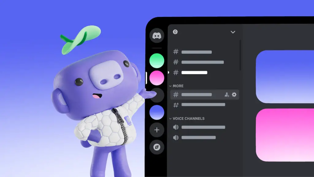 Digital illustration of Discord branding.