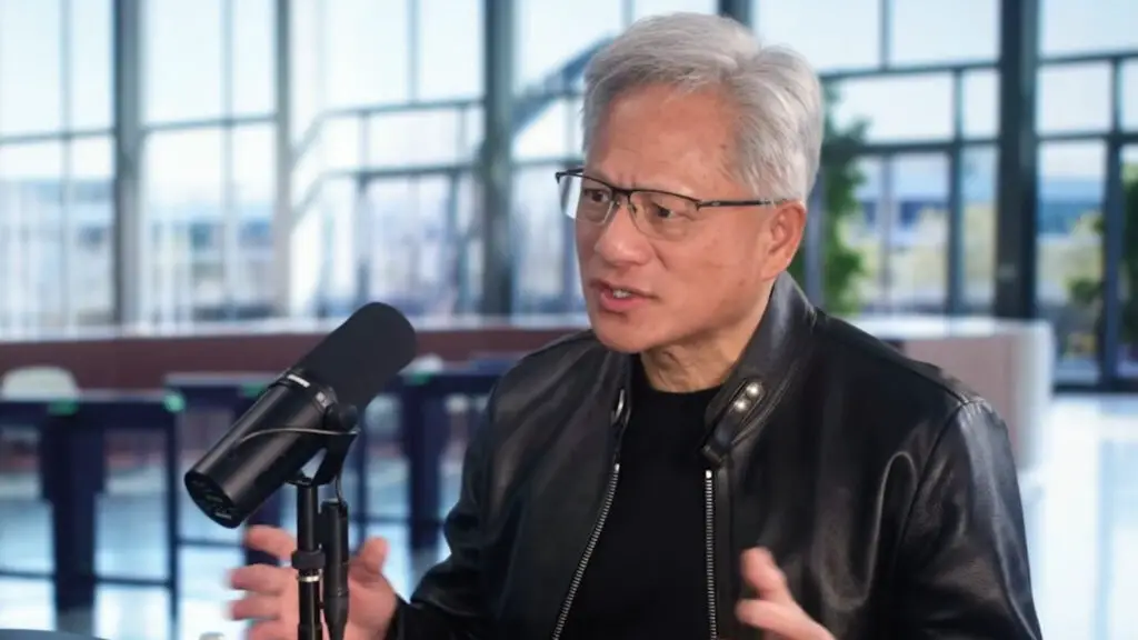 Nvidia CEO Jensen Huang speaking on the Lex Fridman podcast