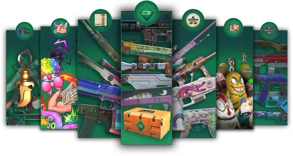 A series of Counter-Strike cosmetics.