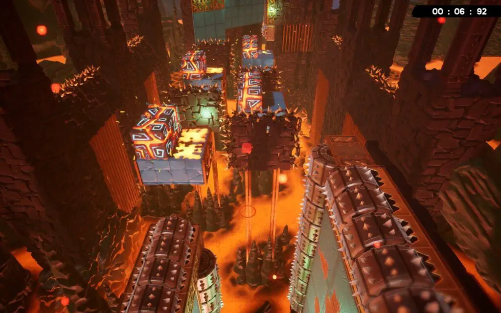 Super Meat Boy 3D lava world level