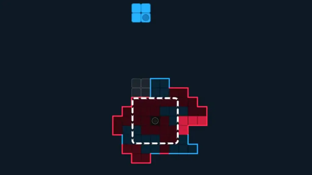 Freya Holmér's rotating falling-block prototype.