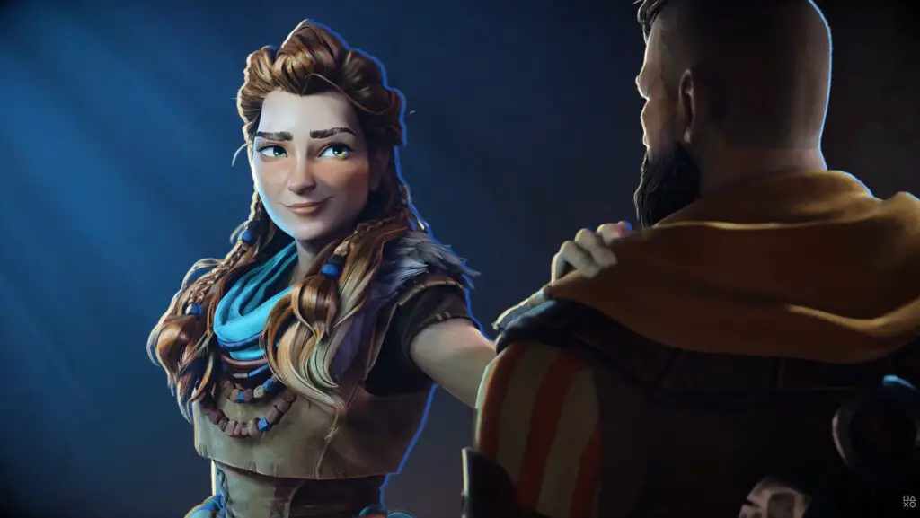 Aloy in Horizon Hunters Gathering reveal cinematic